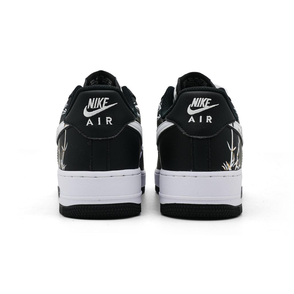 Nike Air Force 1 Bear Has Confidence Wear Resistant And Lightweight Low Top Skateboard Shoes Unisex Black White DV0788-001(Team241-)