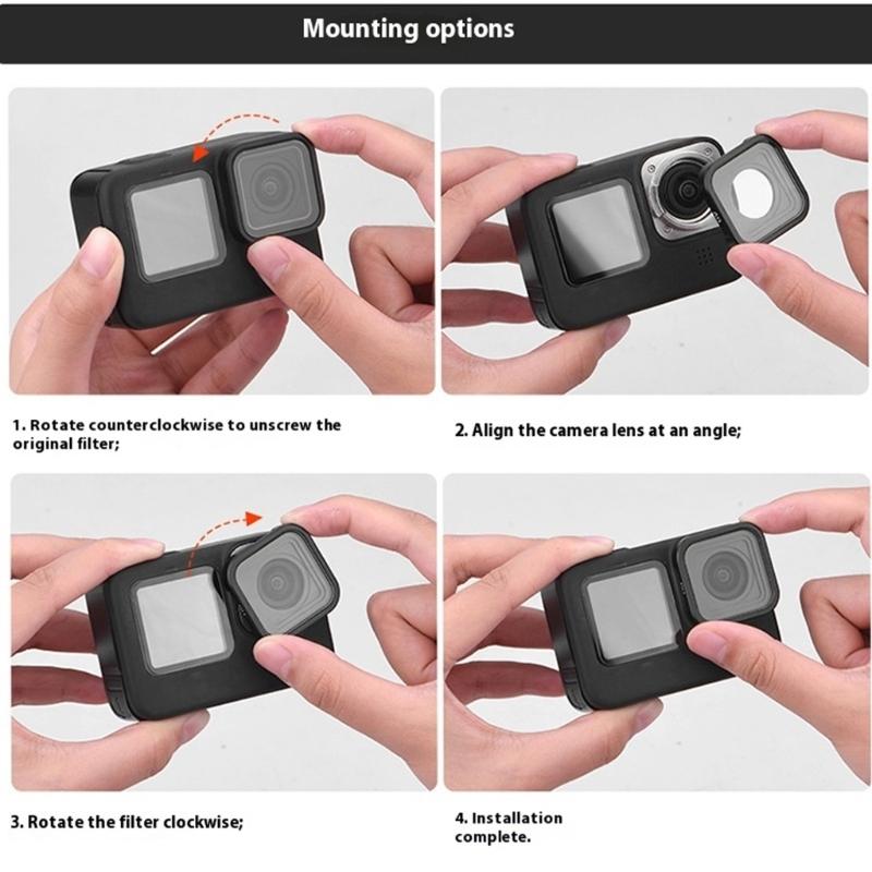 4 Piece/1Pc Filter For 13 12 11 10 Action Camera Multicoated Neutral Density Polarizer Lens Accessories
