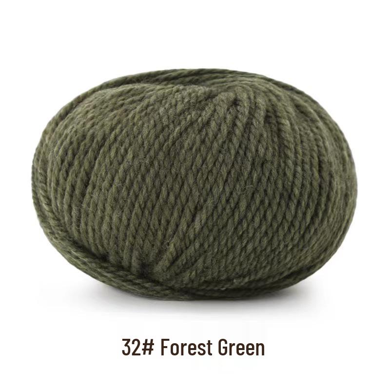 Yak Down 3-Strand Wool Yarn for Hand-Knitted Medium-Thick Sweaters, Cardigans, Scarves, and Hats