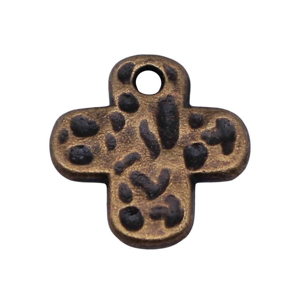Vintage Cross Charms Multi Color Alloy Pendants For Religious Christian Jewelry