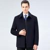 Manteau Polyvalent en Laine pour Homme - Veste à Revers Décontractée d'Affaires Automne/Hiver