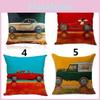 Dog Car Vintage Print Pillow Case Cartoon Beautiful Cushion Cover For Cars Home Decor Sofa Living