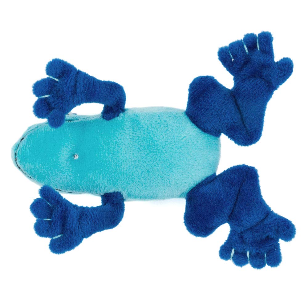 COLORATA Cobalt Poison Dart Frog Plush Mascot (Realistic Amphibianwith Chain) Cute Frog Keychain Doll Gift (Twice Tested)  Christmas Present