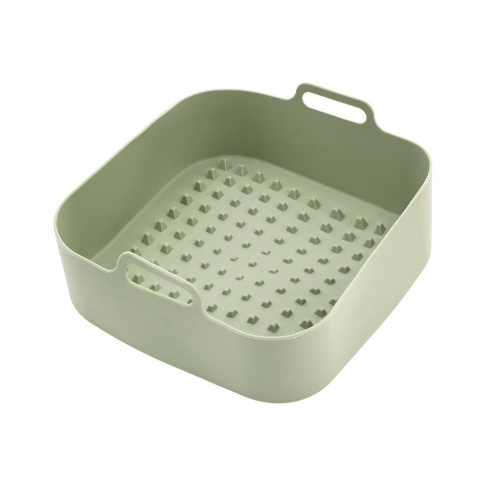 Flexible Air Fryer Baking Pan High Temperature Resistant Oven Tray  Oven Baking светло-зеленый