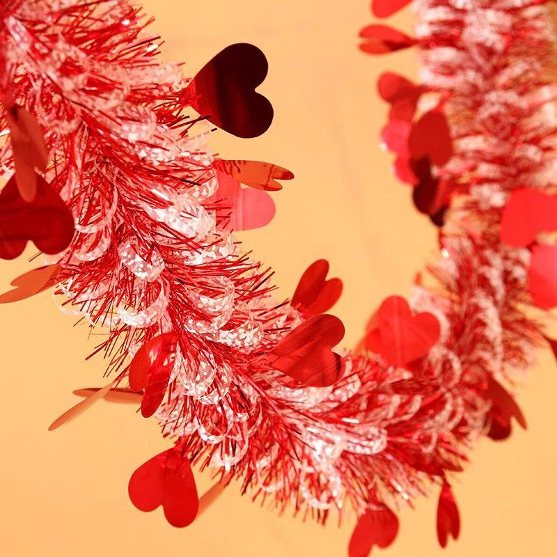 2.8M New Year's Ribbon Latte Strips Christmas Classroom Wedding Indoor Birthday Festival Wedding Decoration Wedding Arrangement