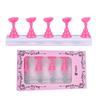 CNKESS 1Set False Nail Trainning Holder Base Display Stand Alloy Tips Practice Crystal Nail Art Polish Display Manicure Tools