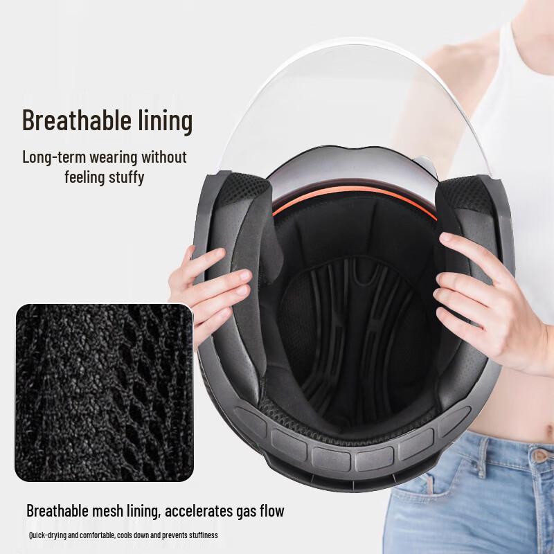 AD 886 Dual-Visor Half-Face Electric Scooter Helmet