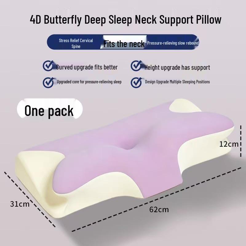 Ergonomic Memory Foam Pillow for Neck Support and Deep Sleep