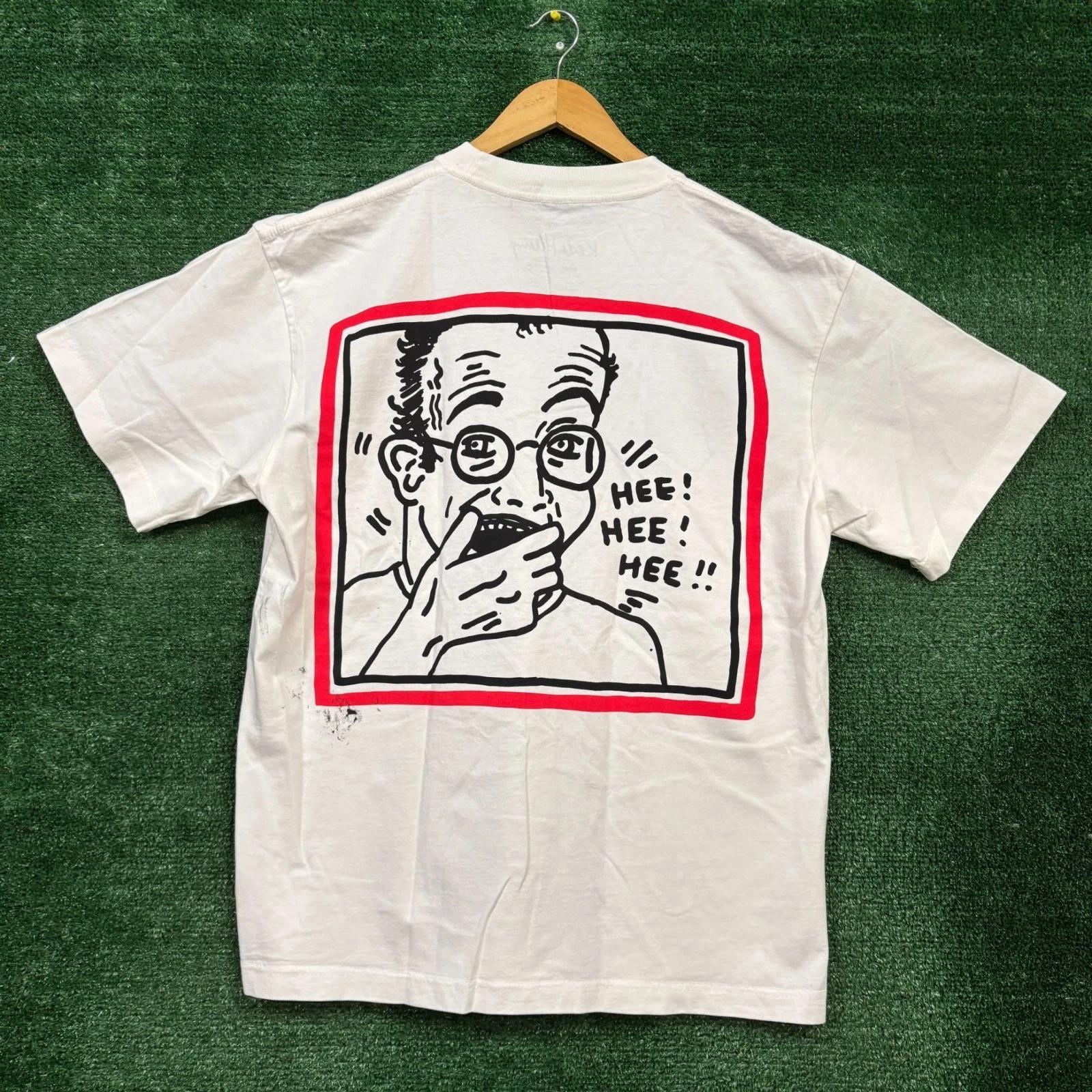 Keith Haring 89 Retrospective Self Portrait T-shirt Size Large M