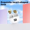 Lovely Heart Shape Wireless Earphones Earbuds With Modern Wireless Headphones And Comfortable Fit For Daily Use TE-I3