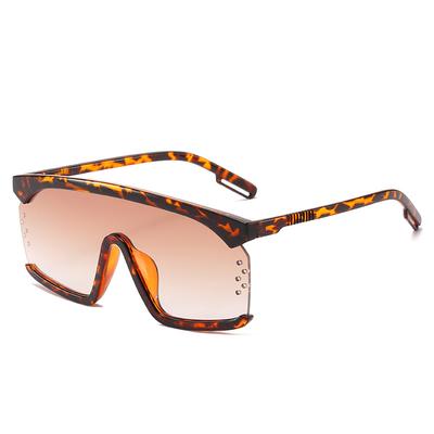 One-Piece Sunglasses 8065 Large-Frame Eyebrow Glasses, Women'S Beach Sunglasses
