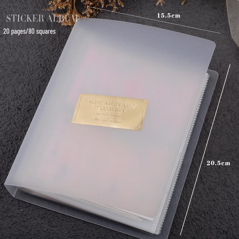 

Альбом в минималистичном стиле для наклеек для ногтей инфлюенсеров, хранение наклеек для ногтей, и книга для демонстрации