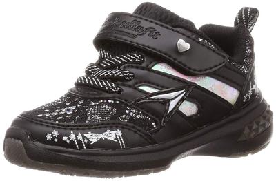 Athletic LEJ 6170 17 Cm D Sneakers, Shoes, Lightweight, 15-24.5cm D, Kids, Girls, 6690, Black,