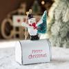 Iron Christmas Santa Claus Bell Painted Xmas Tree Decorations Car Pendant  Grocery Store