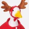 Christmas Goose Costume Set Reindeer Hat and Cape for Lawn Porch Goose Plastic Goose Clothing for Outdoor Holiday Decoration Festive Christmas
