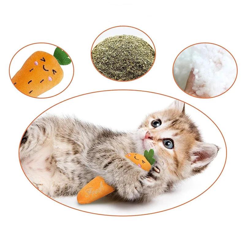 New Cats Natural Catnip Plush Toy Dinosaurs Penguins Mice Bite Chew Molar Tooth Interactive Game Cat Accessories Pet Dog Cat