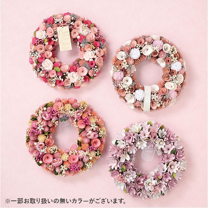 BACKYARD FAMILY Natural Wreath M Chiffon Fairy All Season Floral Home Decor Materials 24 cm Diameter