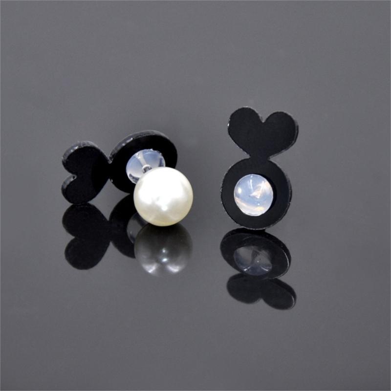 10 Pieces Comfortable Sturdy Acrylic Earring Backs Jewelry Accessory for Sensitive Ears Ensures Secure Fit All Day