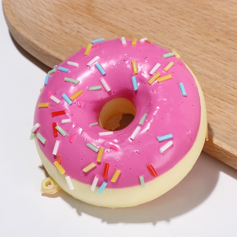 6.2cm/2.4in Artificial Donut Donut Cone Toy Simulation Cake Simulation Donuts Squeeze Toy