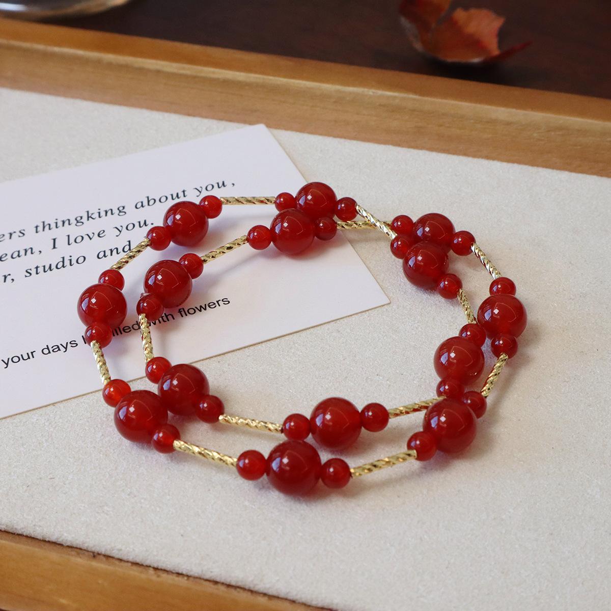 

Natural agate braceletfashion women daily jewelry gift