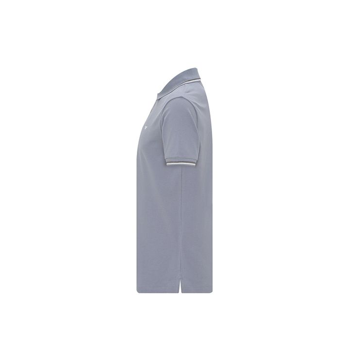 Emporio Armani SS22 Logo Striped Straight Fit Casual Short Sleeve Polo Shirt Men polo shirts Gray Blue 8N1FB3-1JPTZ-0638