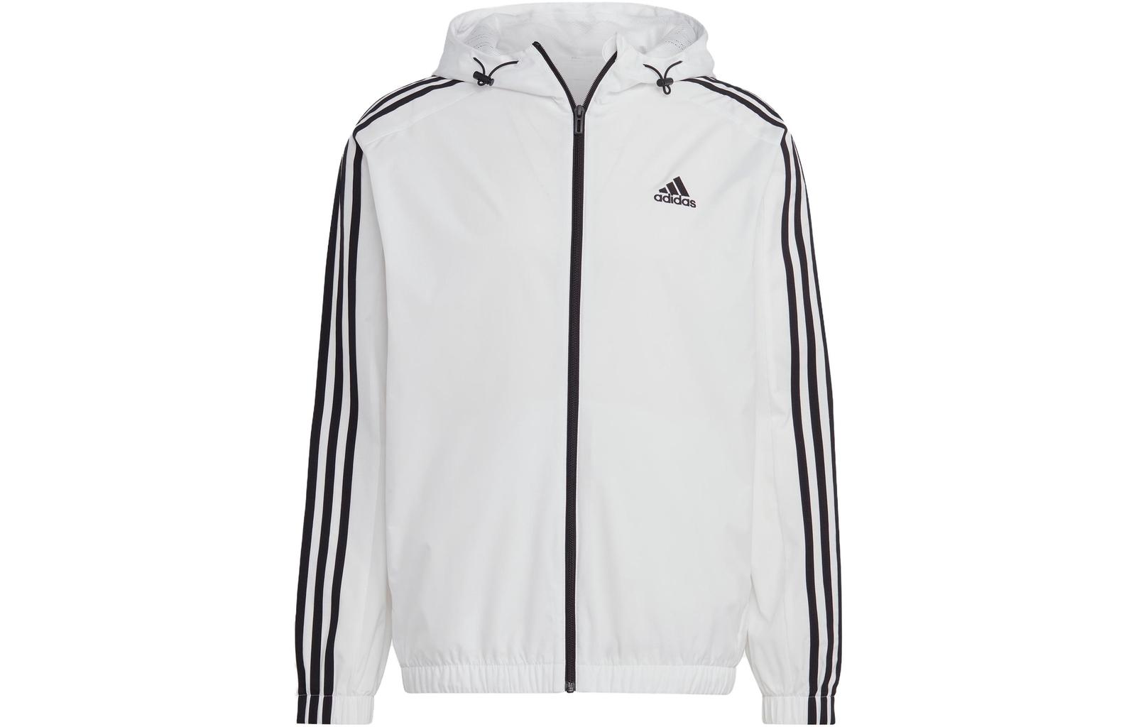 adidas 3-Stripes Ripstop Hooded Jacket IB0386 XXL