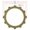 8PC Motorcycle Friction Clutch Disc Plates For Honda VTX1800 VTX1800C VTX1800F VTX1800N VTX1800R VTX1800S VTX1800T 2002-2008
