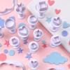 10pcs Biscuit Spring Printing Press Mold Flower Geometric Patterns Classic Biscuit Decoration Tools Kitchen Baking Accessories