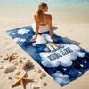 1PC Custom Name Elephant Dreams Sky Beach Towel Highly Absorbent And Sand-Resistant Towel for Swimming, Pool, Yoga, And Travel Lightweight