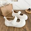 Fashion Comemore Thick-soled Cute Round Toe Mary Janes Shoes Women Spring Autumn Flat Bottom Casual Height-increasing Women's Shoes