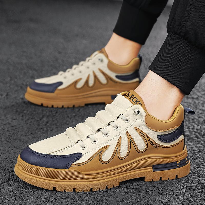 

2025 popular Martin boots men s shoes autumn and winter 2025 new casual sports board shoes leather thick-soled tooling boots men 44