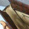 Etro Made In Italy Shoulder Handbag Brown Allover Pattern with Dust Bag(USED)