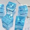 Squeeze Ice Block Toy Miniature Simulation Blue Ice Block Stress Reilef Summer Reusable Squeeze Toy