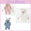 Baby Strampler Overall Baumwolle Langarm Mit Kapuze Kaninchen Einteiler Herbst Oberbekleidung