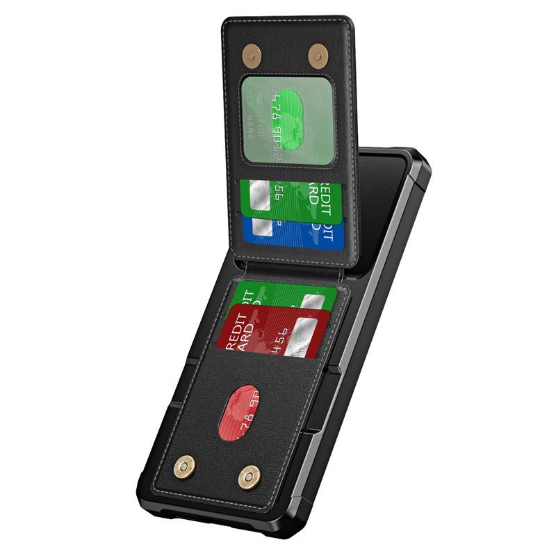 Samsung A05S Flip Card Holder Case: Anti-drop Wallet with Card Insert, Cross-border Compatible.