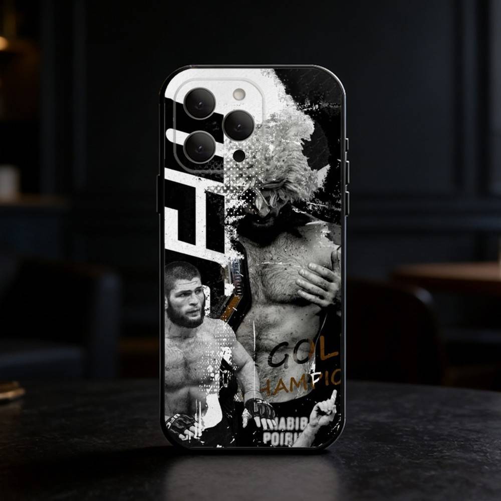 P4P Islam M-Makhachev Phone Case For iPhone 17,16,15,14,13,12,11 Plus,Pro,Max,Mini Silicone Black Soft Cover