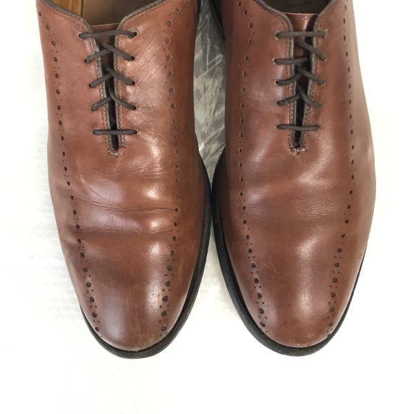 90s? USA Made Vintage Allen Edmonds Hastings Wholecut Shoes 8D / 25.5-26.0cm / Brown Dress Shoes(USED)