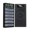 Detachable 5W 10W 22.5W QC3.0 LCD 6x21700 Battery for Case Power Bank for Shell