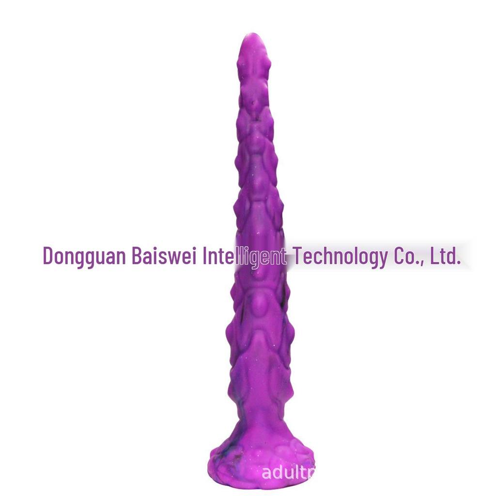 Vibrating Silicone Anal Plug & Whip - Soft, Flexible, Unisex Backdoor Masturbator with Electric Function