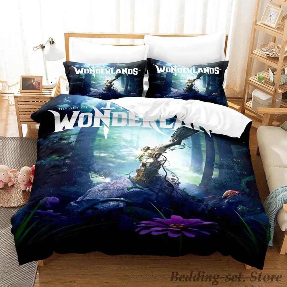 Game Tiny Tina's Wonderlands Bedding Set Single Twin Full Queen King Size Bed Set Adult Kid Bedroom Duvetcover Sets Anime
