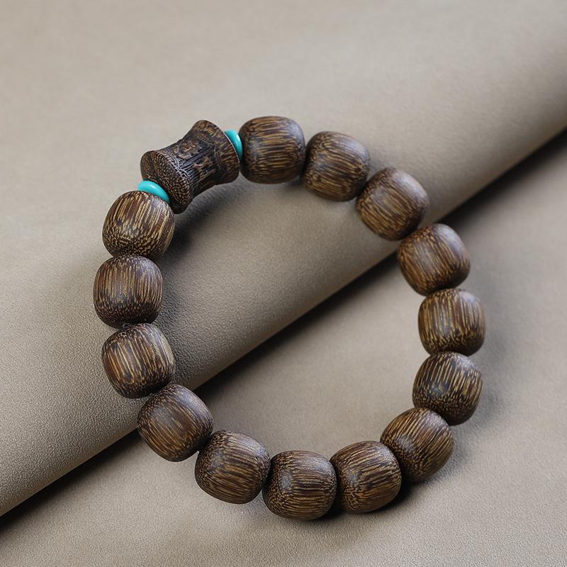 Vietnam Nha Trang Natural Agarwood Qinan Buddha Beads Bracelet for Men and Women