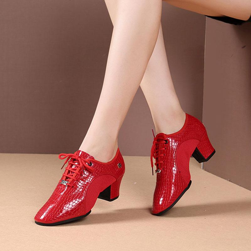 Scarpe da Ballo Latino da Donna Scarpe Rumba Salsa da Interno Suola Morbida Antiscivolo Scarpe da Quadriglia