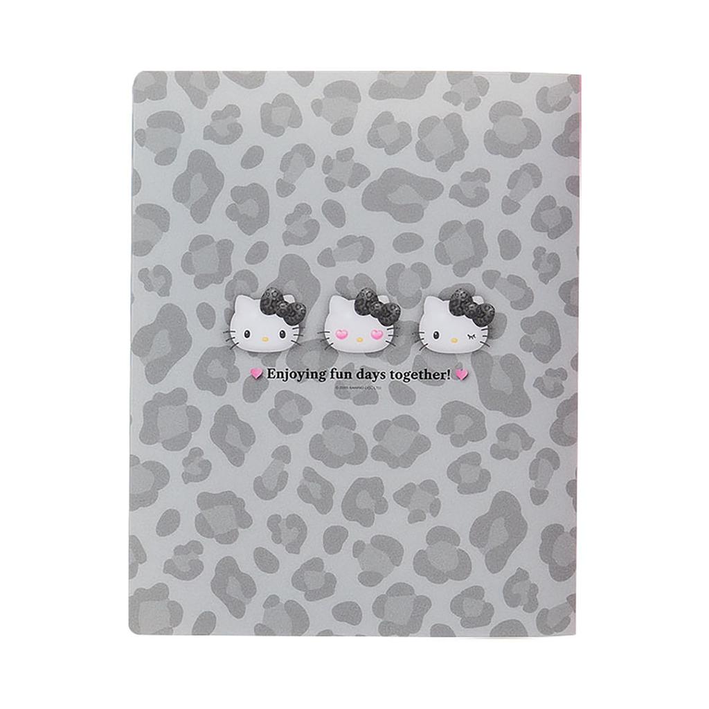 Sanrio Ordner Hello Kitty PP Papier B5 Größe Kompatibel 071501 Loseblatt (Monotones Tier) 26-Loch