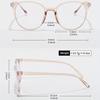 1 Pair Unisex Glasses - Minimalist Round Frame Non-Prescription Eyewear for Everyday Formal or Special Events Men & Women