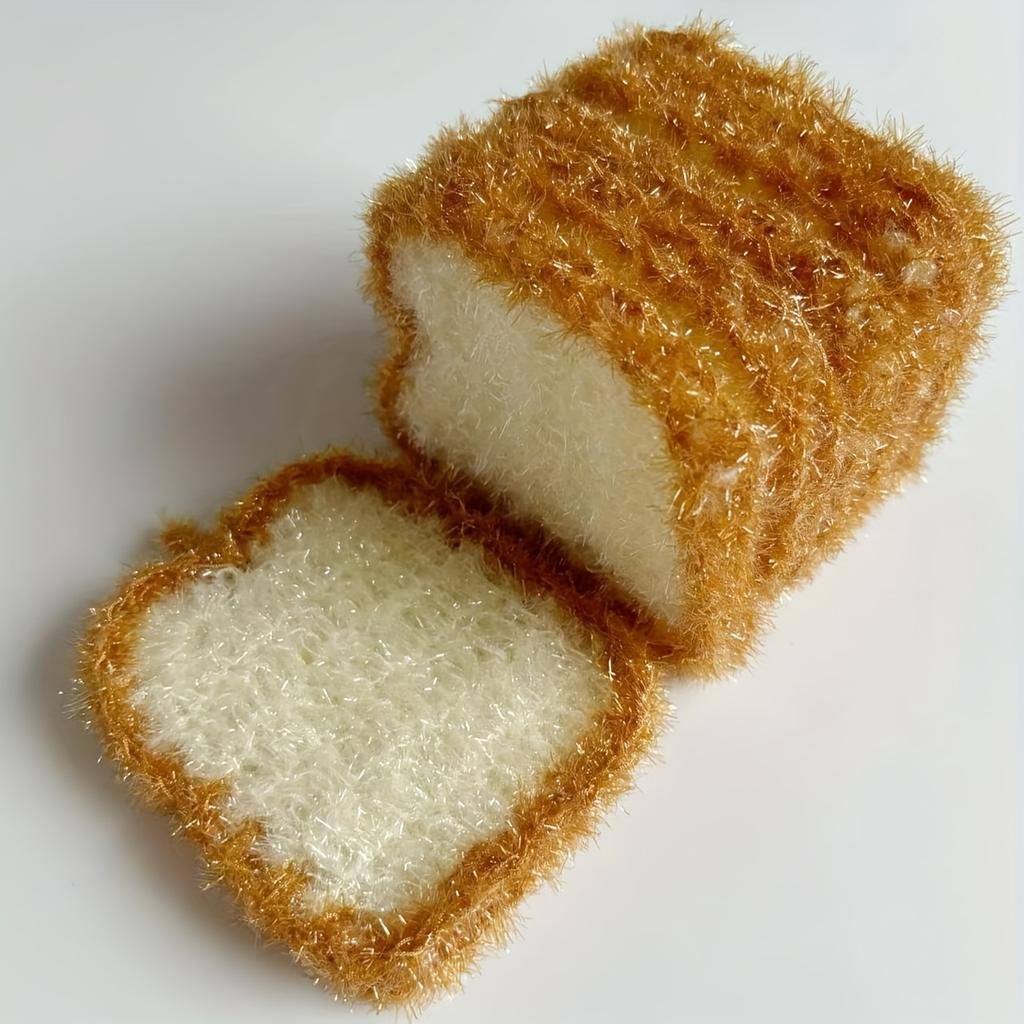 1/3pcs Bread Slice Dishcloths with Hooks, Soft Woven for Kitchen Sink, Absorbent & Quick Dry, Mother's Day Gifts Kitchen Towel