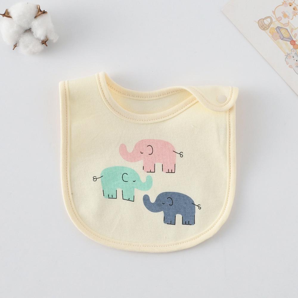 Korean-Style Cartoon Cotton Baby Bib – Waterproof, A-Class Saliva Towel