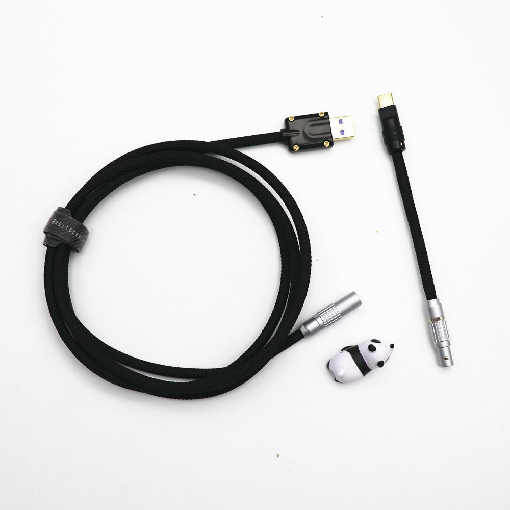 Angitu Premium Customized Mechanical Keyboard Data Cable USB Type C Aviator Cable With 0B/CY8/GX16 Colored Connector