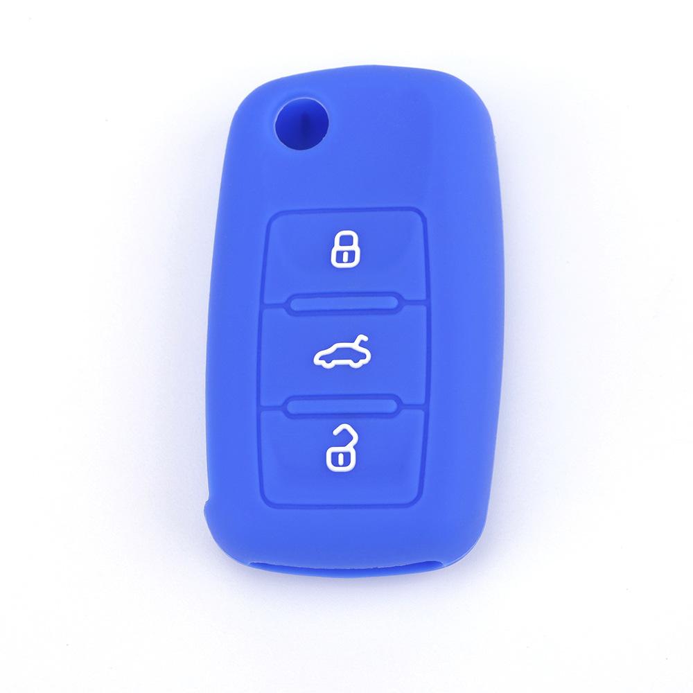 Silikonový kryt na klíče od auta vhodný pro Passat Polo Golf Touran Bora Leon ŠKODA Octavia 3 tlačítka