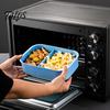 Scatola Multiuso per Conservazione in Cucina a Doppio Strato per Pranzo con Contenitore per Salsa e Stoviglie, Ermetica Impilabile per Alimenti Grande Capacità Bento per il Lavoro