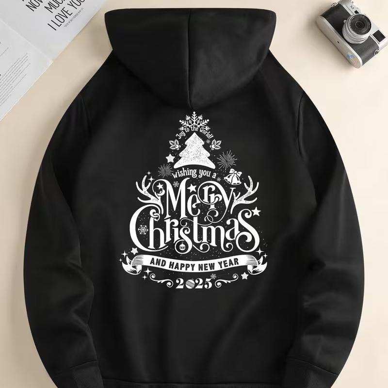 

Christmas Stocking + Candy Cane Embroidered Men s Hoodie - Full of Childlike Fun XXL чорний